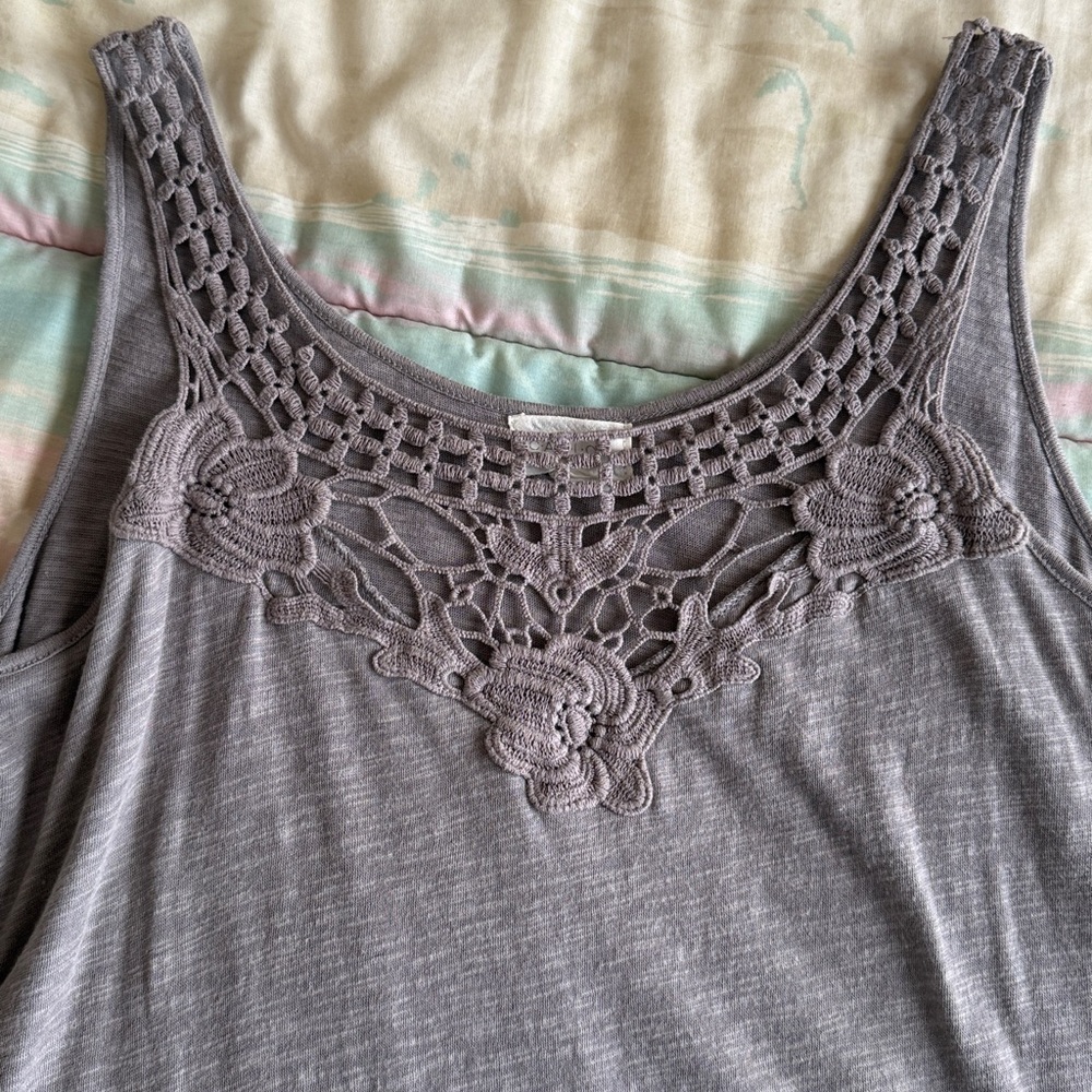Caslon Light Gray Tank Top